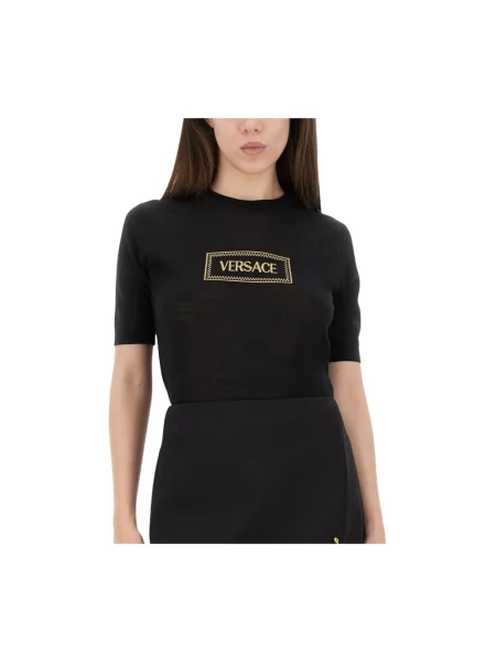 Sweter Versace czarny