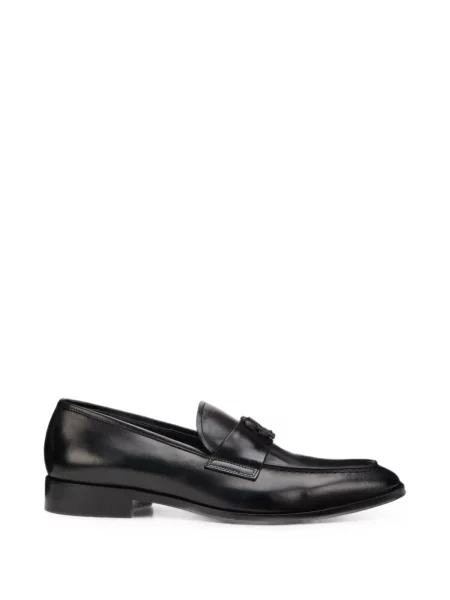 Kožené loafers Roberto Cavalli černé
