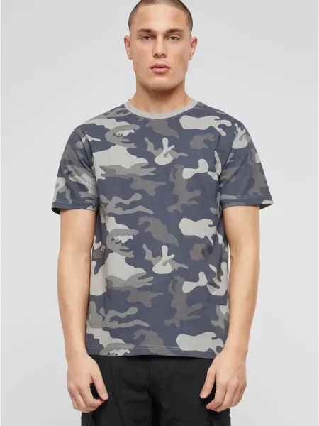 Tricou Brandit cu model camuflaj gri