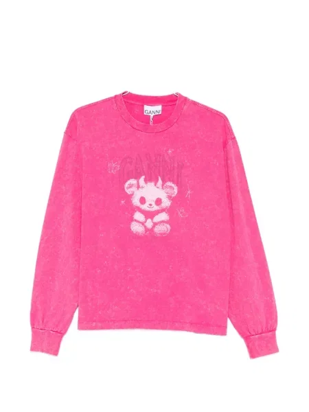 Tricou Ganni roz