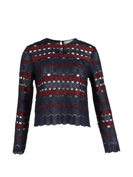 Bluză Sandro din dantelă lungă albastru