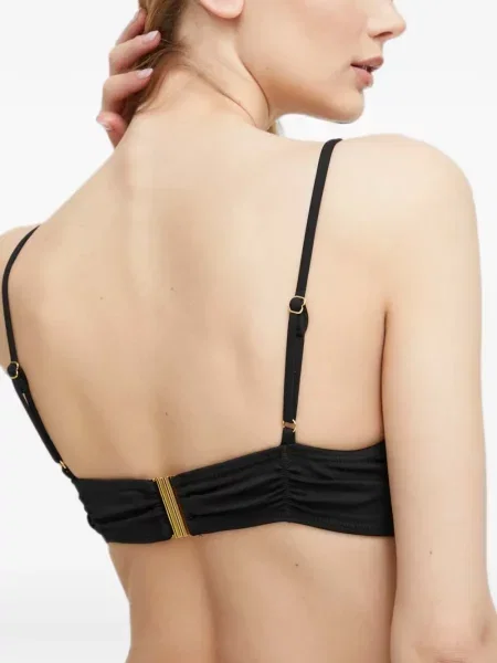 Top By Malene Birger cu volane negru