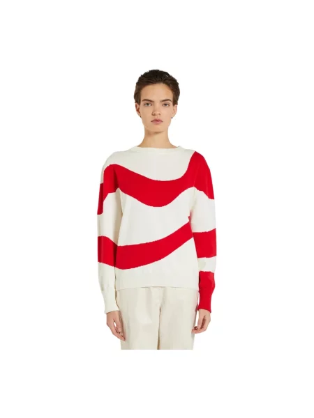 Dzianinowy sweter Marella czerwony