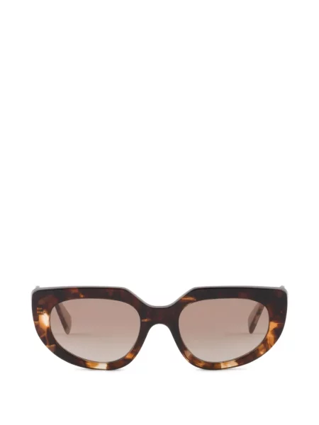 Ochelari de soare Prada Eyewear cu autograf maro