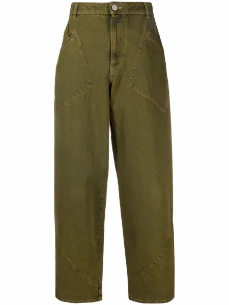 Blugi cu picior larg Alberta Ferretti verde