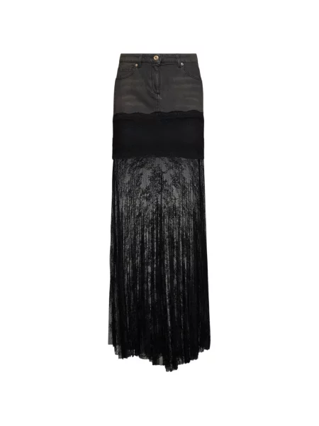 Fusta maxi Blumarine din dantelă negru