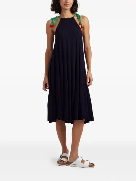 Rochie midi Chinti & Parker cu bretele albastru