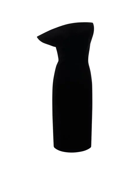 Rochie Khaite de catifea negru