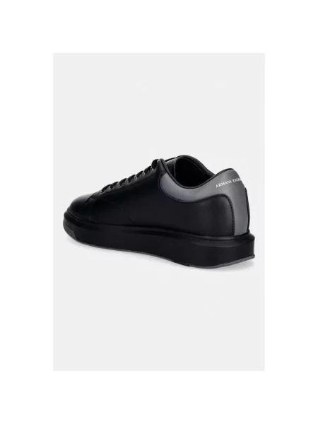Armani Exchange sneakersy skórzane czarne