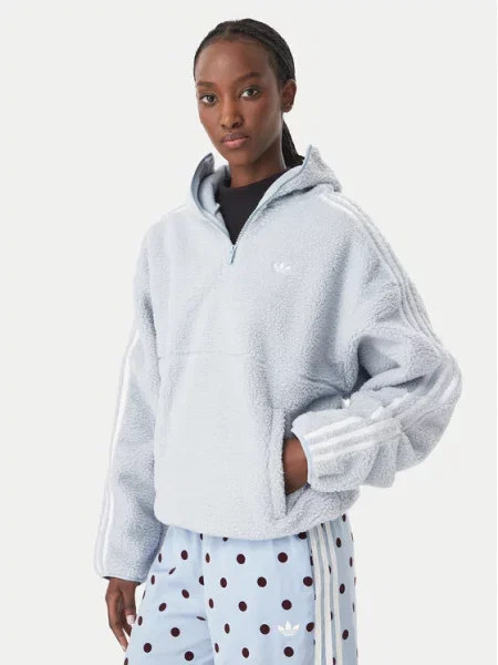 Adidas Hanorac Adiluna Season 2 X Jennie Fleece Hoodie Jacket deschis albastru