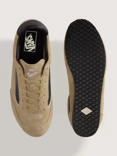 Vans Super Lowpro маратонки от велур бежово