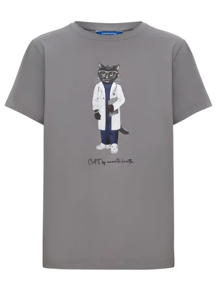 Cat e Lolette Tričko Doctor Cat' sivá