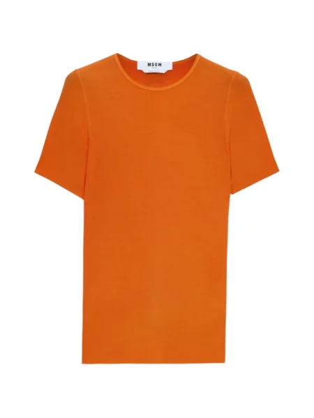 Tricou Msgm scurt portocaliu