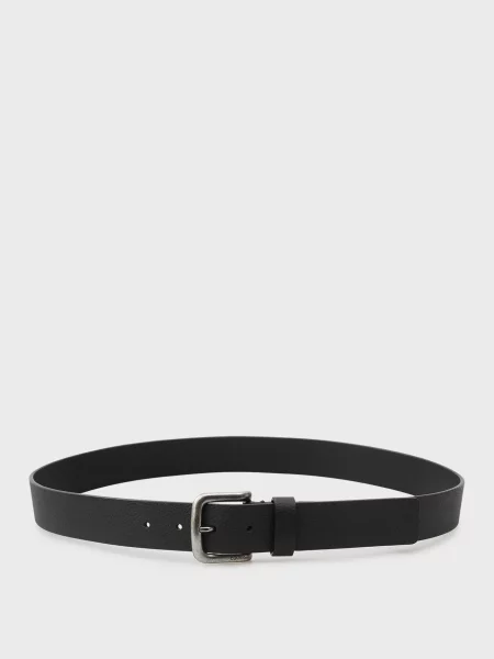 Шкіряний ремінь Calvin Klein чорний
