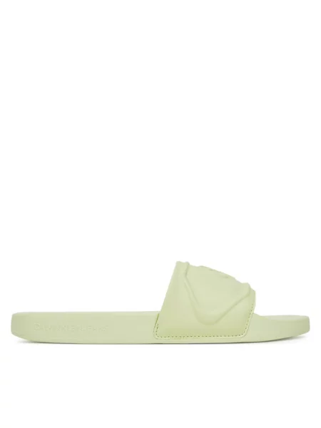 Calvin Klein Jeans Natikače Slide Pu Hf Mg zelena