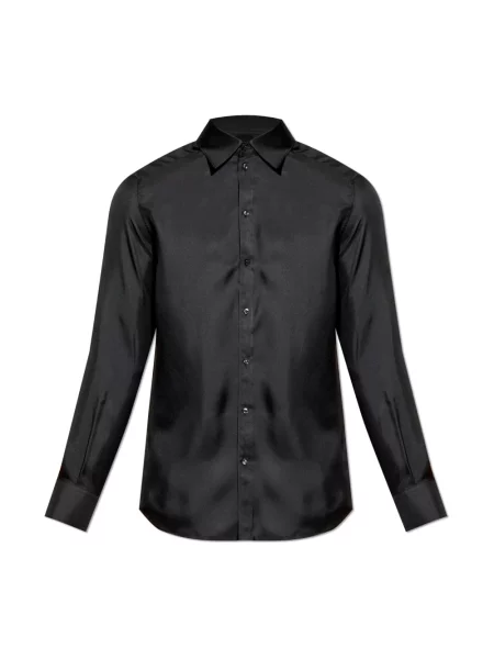 Jedwabna koszula Dolce And Gabbana czarna