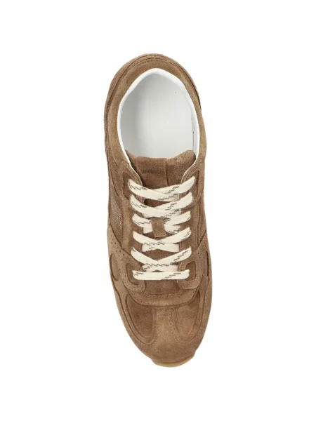 Sneakerși Alohas din piele de căprioară maro
