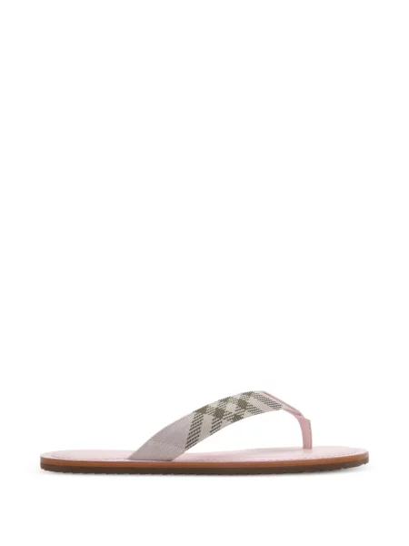 Kockás szandál Burberry rózsaszín