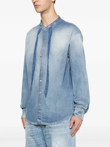 Lung cămașă de blugi Dsquared2 albastru