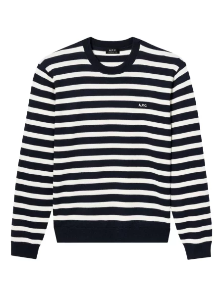 Pulover A.p.c. cu dungi albastru