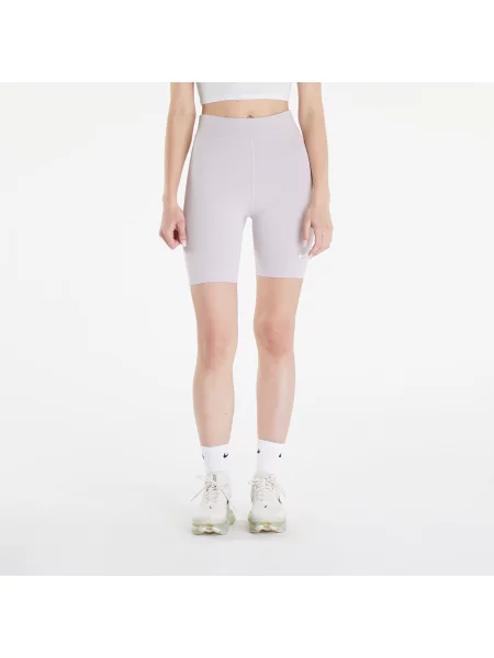 Šortky Nike Sportswear Classic High-Waisted 8" Biker shorts platinum violet/sail růžové