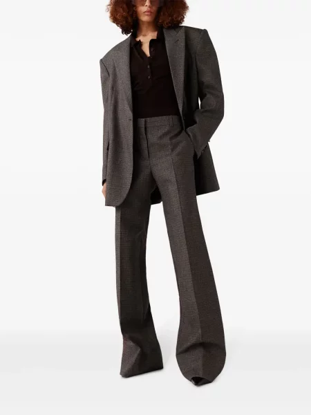 Vilnonės kelnės Stella Mccartney pilka