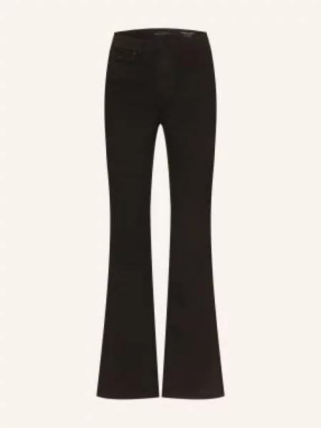 Good American Dżinsy Z Rozszerzanymi Nogawkami Never Fades Good Legs schwarz czarne