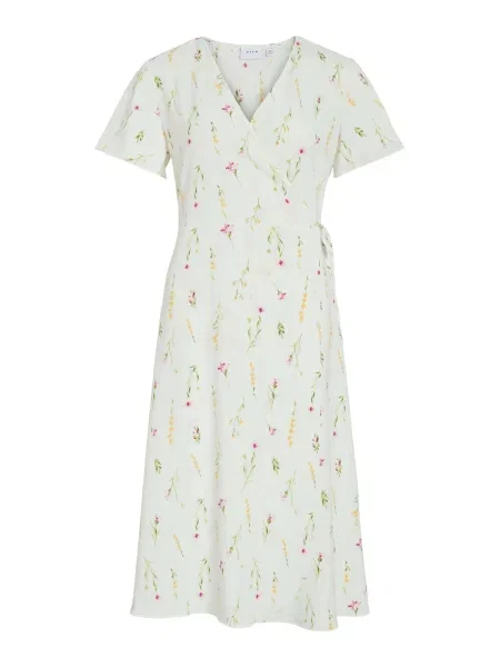 VILA Rochie de vară VILovie galben auriu / verde / fucsia alb