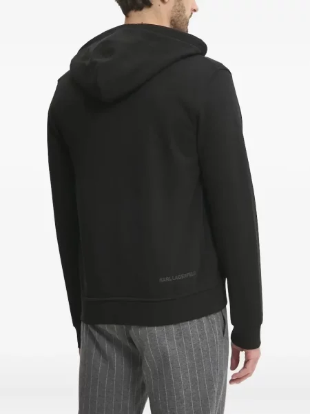 Hoodie Karl Lagerfeld με κέντημα μαύρο