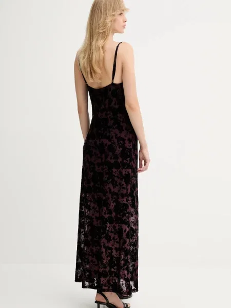 Gestuz rochie maxi drept negru