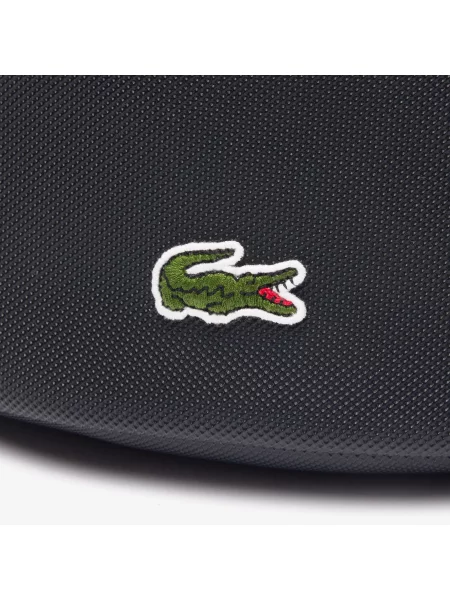 Кожаный ремень Lacoste с поясом черный