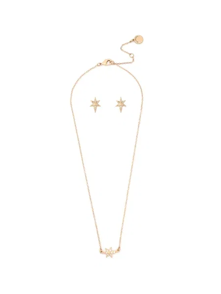 AllSaints colier și cercei auriu