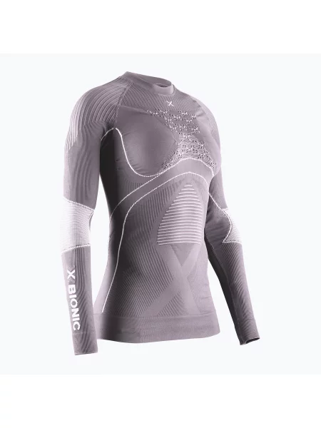 Termo tričko longsleeve X-Bionic Energy Accumulator dusty lavender/arctic white bílé