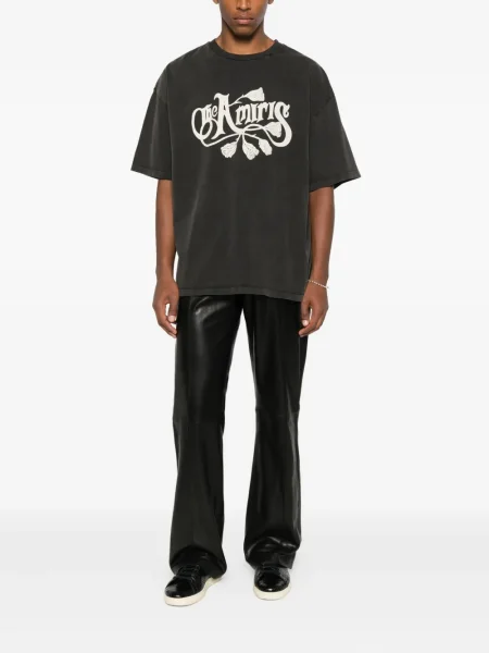 Tricou Amiri cu imagine negru