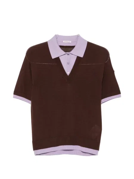 Tricou polo Moncler maro