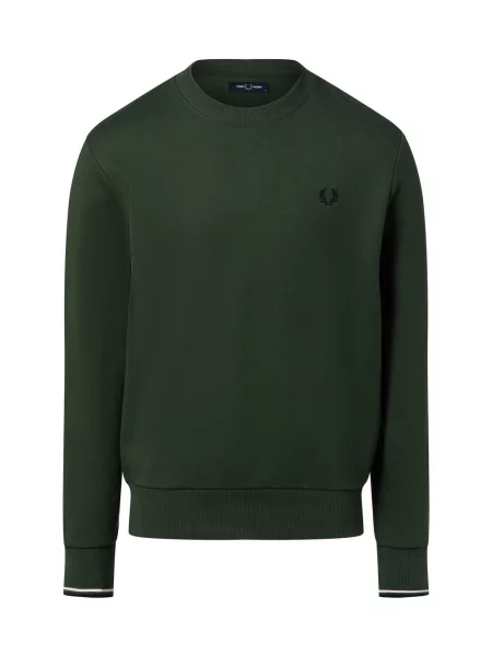 Fred Perry bluza nierozpinana Mężczyźni jednolity S zielony