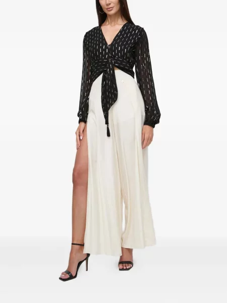 Bluză Twinset cu legături negru