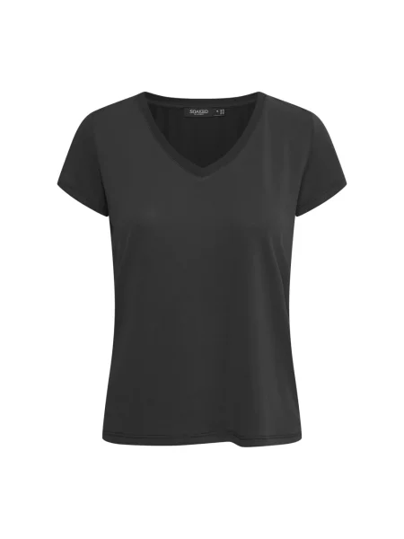 Koszulka Soaked In Luxury z dekoltem w serek czarna