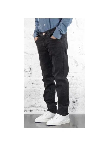 Jeansy straight leg Manuel Ritz czarne