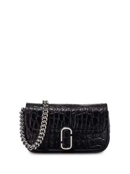 Mini geanta de piele Marc Jacobs din piele mini negru