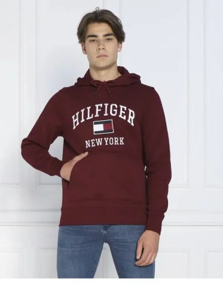 Tommy Hilfiger Hanorac MODERN | Relaxed fit bordo