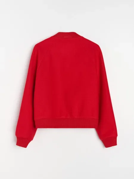 Бомбер куртка з червоний