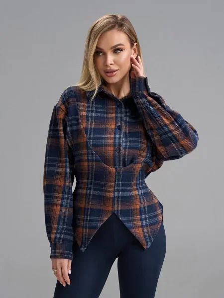 Вовняна Сорочка ISSA Plus мультиколор