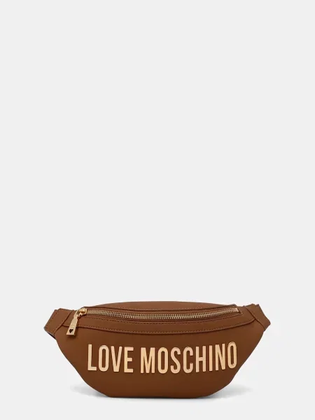 Ledvinka Love Moschino hnědá