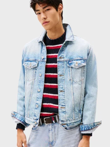 Джинсовая куртка Tommy Jeans голубая