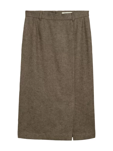 Bonprix Sukně tmavě hnědá