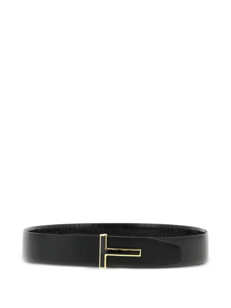 Curea Tom Ford reversibilă cu autograf negru
