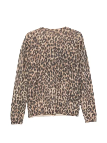 Cardigan Barbara Bui cu imagine cu model leopard maro