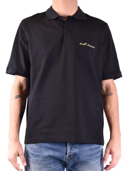 Polo majica Saint Laurent crna