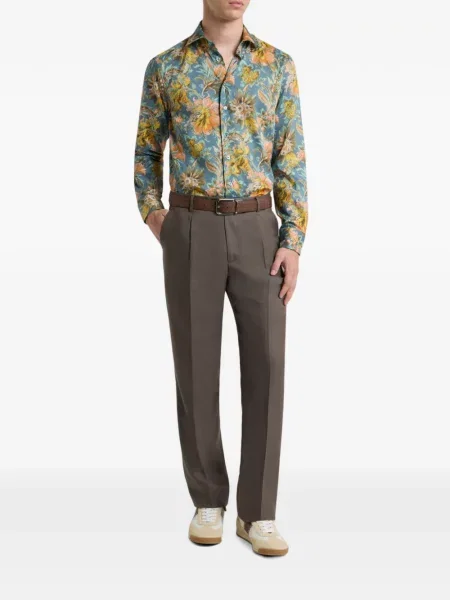 Pantaloni Etro de lână maro